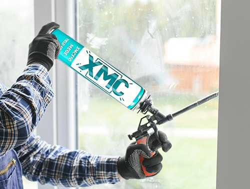 Mastic mousse PU pour portes et fenêtres