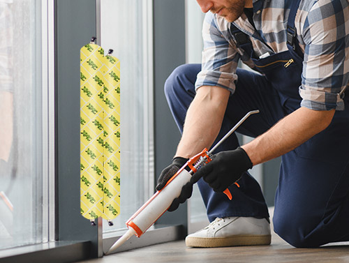 Mastic silicone de construction haut de gamme