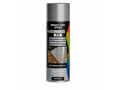 Peinture en aérosol spéciale zinc brillant